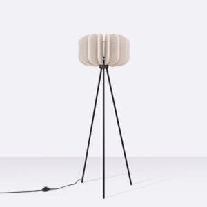 Mula Felt Tripod Floor Light - Natural Floor Lamps Great Lighting UK Ltd