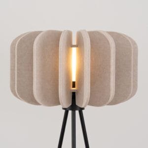 Mula Felt Tripod Floor Light - Natural Floor Lamps Great Lighting UK Ltd