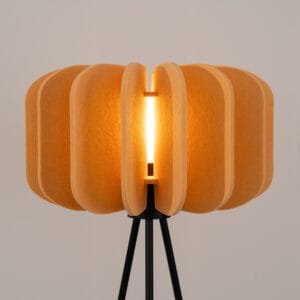 Mula Felt Tripod Floor Light - Yellow Uncategorized Great Lighting UK Ltd