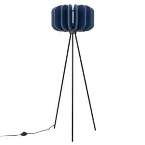 Mula Felt Tripod Floor Light - Navy Uncategorized Great Lighting UK Ltd