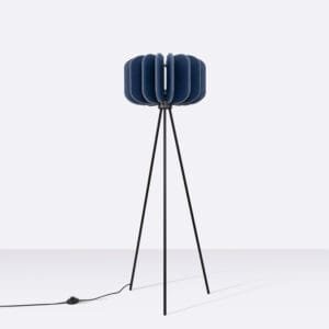 Mula Felt Tripod Floor Light - Navy Uncategorized Great Lighting UK Ltd