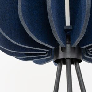 Mula Felt Tripod Floor Light - Navy Uncategorized Great Lighting UK Ltd