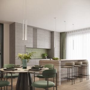 Arche Twin Pendant Light - White Cylinder & Pendant Clusters Great Lighting UK Ltd