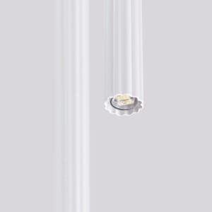 Arche Twin Pendant Light - White Cylinder & Pendant Clusters Great Lighting UK Ltd