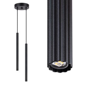 Arche Twin Pendant Light - Black Uncategorized Great Lighting UK Ltd