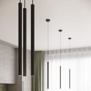 Arche Twin Pendant Light - Black Uncategorized Great Lighting UK Ltd
