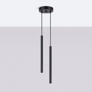 Arche Twin Pendant Light - Black Uncategorized Great Lighting UK Ltd