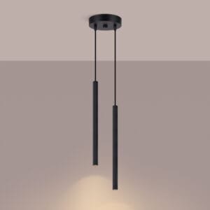 Arche Twin Pendant Light - Black Uncategorized Great Lighting UK Ltd