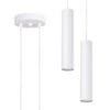 Lagos Twin Cylinder Pendant Cluster - White Uncategorized Great Lighting UK Ltd