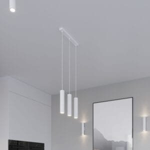 Lagos Twin Cylinder Pendant Cluster - White Uncategorized Great Lighting UK Ltd