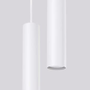 Lagos Twin Cylinder Pendant Cluster - White Uncategorized Great Lighting UK Ltd