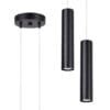 Lagos Twin Cylinder Pendant Cluster - Black Cylinder & Pendant Clusters Great Lighting UK Ltd