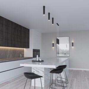 Lagos Twin Cylinder Pendant Cluster - Black Cylinder & Pendant Clusters Great Lighting UK Ltd