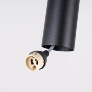 Lagos Twin Cylinder Pendant Cluster - Black Cylinder & Pendant Clusters Great Lighting UK Ltd