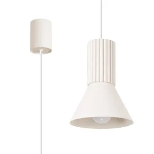 Estria Pendant Light - Natural Coloured Pendant Lights Great Lighting UK Ltd
