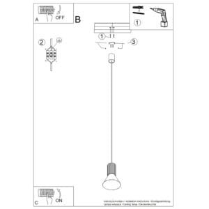 Estria Pendant Light - Natural Coloured Pendant Lights Great Lighting UK Ltd