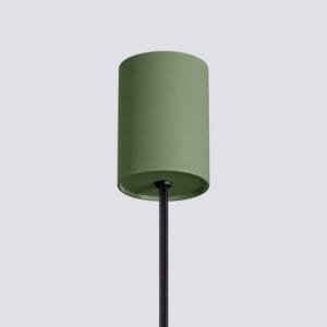 Estria Pendant Light - Natural / Olive Green Coloured Lights Fittings Great Lighting UK Ltd