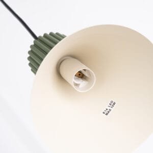 Estria 3-Light Pendant Cluster - Natural / Olive Green Uncategorized Great Lighting UK Ltd