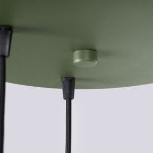 Estria 3-Light Pendant Cluster - Natural / Olive Green Uncategorized Great Lighting UK Ltd