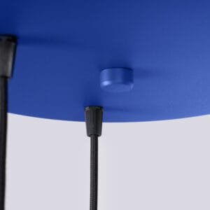 Estria 3-Light Pendant Cluster - White / Ultramarine Cylinder & Pendant Clusters Great Lighting UK Ltd