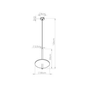 Feltro Felt Disc Pendant Light - Black / Natural Coloured Pendant Lights Great Lighting UK Ltd