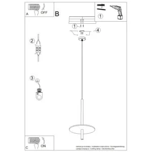 Feltro Felt Disc Pendant Light - Black / Natural Bedroom Pendant Lights Great Lighting UK Ltd