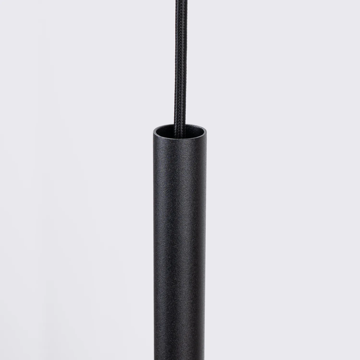 Feltro Felt Disc Pendant Light - Black / Natural Bedroom Pendant Lights Great Lighting UK Ltd