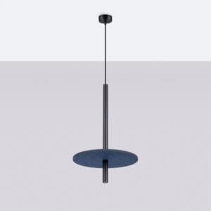 Feltro Felt Disc Pendant Light - Black / Navy Uncategorized Great Lighting UK Ltd