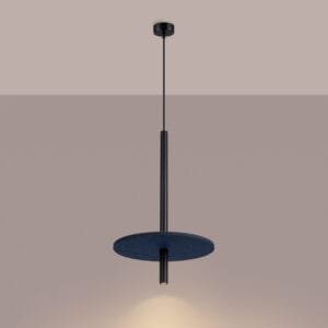 Feltro Felt Disc Pendant Light - Black / Navy Uncategorized Great Lighting UK Ltd