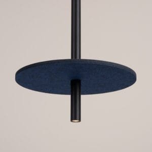 Feltro Felt Disc Pendant Light - Black / Navy Uncategorized Great Lighting UK Ltd