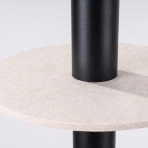 Pelta Felt Disc Pendant Light - Black / Natural Uncategorized Great Lighting UK Ltd
