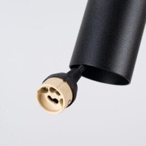 Pelta Felt Disc Pendant Light - Black / Natural Uncategorized Great Lighting UK Ltd