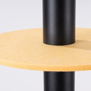 Pelta Felt Disc Pendant Light - Black / Yellow Coloured Ceiling Lights Great Lighting UK Ltd