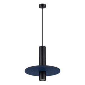 Pelta Felt Disc Pendant Light - Black / Navy Uncategorized Great Lighting UK Ltd