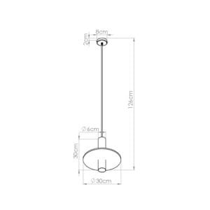 Pelta Felt Disc Pendant Light - Black / Navy Uncategorized Great Lighting UK Ltd