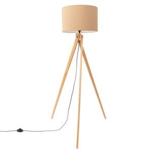 Natt Tripod Floor Light - Natural Uncategorized Great Lighting UK Ltd