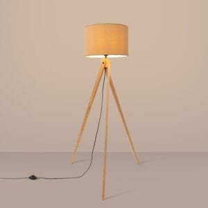 Natt Tripod Floor Light - Natural Uncategorized Great Lighting UK Ltd