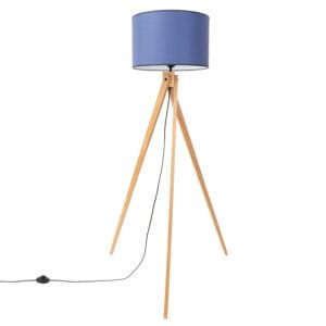 Natt Tripod Floor Light - Navy Uncategorized Great Lighting UK Ltd
