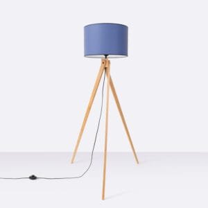 Natt Tripod Floor Light - Navy Uncategorized Great Lighting UK Ltd