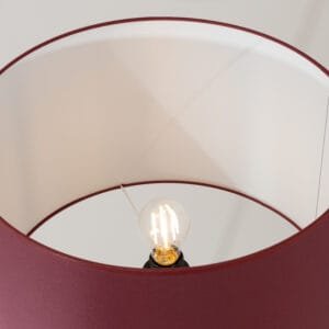 Natt Tripod Floor Light - Burgundy Uncategorized Great Lighting UK Ltd