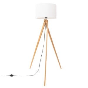 Natt Tripod Floor Light - White Bedside Table Lamps Great Lighting UK Ltd