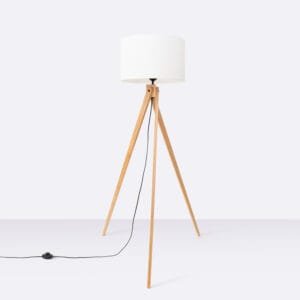 Natt Tripod Floor Light - White Bedside Table Lamps Great Lighting UK Ltd