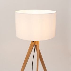 Natt Tripod Floor Light - White Bedside Table Lamps Great Lighting UK Ltd