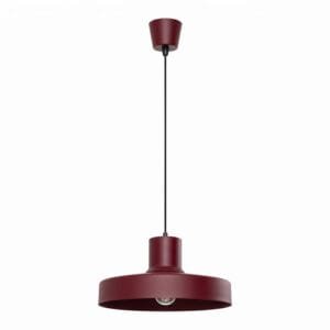 Bilo Pendant Light - Burgundy Coloured Ceiling Lights Great Lighting UK Ltd