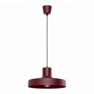 Bilo Pendant Light - Burgundy Coloured Ceiling Lights Great Lighting UK Ltd