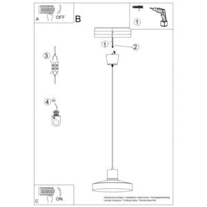Bilo Pendant Light - Burgundy Coloured Ceiling Lights Great Lighting UK Ltd