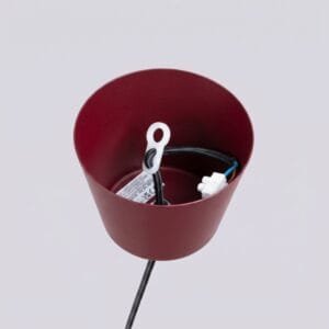 Bilo Pendant Light - Burgundy Coloured Ceiling Lights Great Lighting UK Ltd