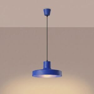 Bilo Pendant Light - Ultramarine Coloured Pendant Lights Great Lighting UK Ltd