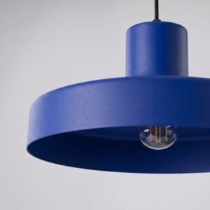 Bilo Pendant Light - Ultramarine Coloured Pendant Lights Great Lighting UK Ltd
