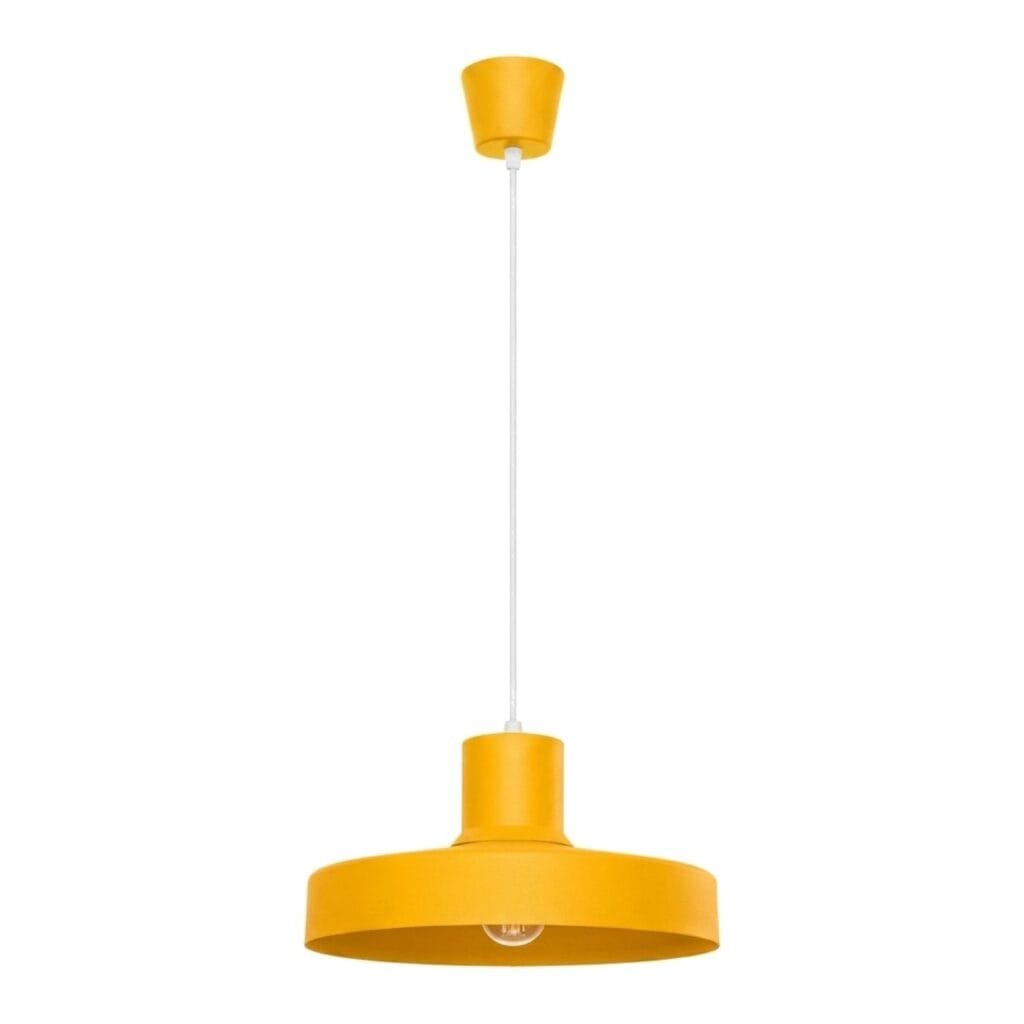 Bilo Pendant Light - Yellow Coloured Pendant Lights Great Lighting UK Ltd
